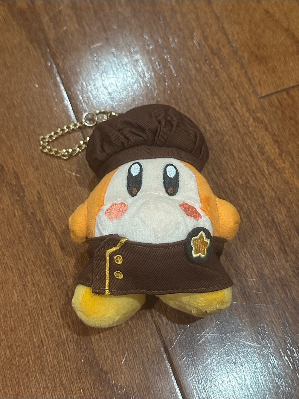 Kirby Café Petit Waddle Dee plush mascot keychain bag charm